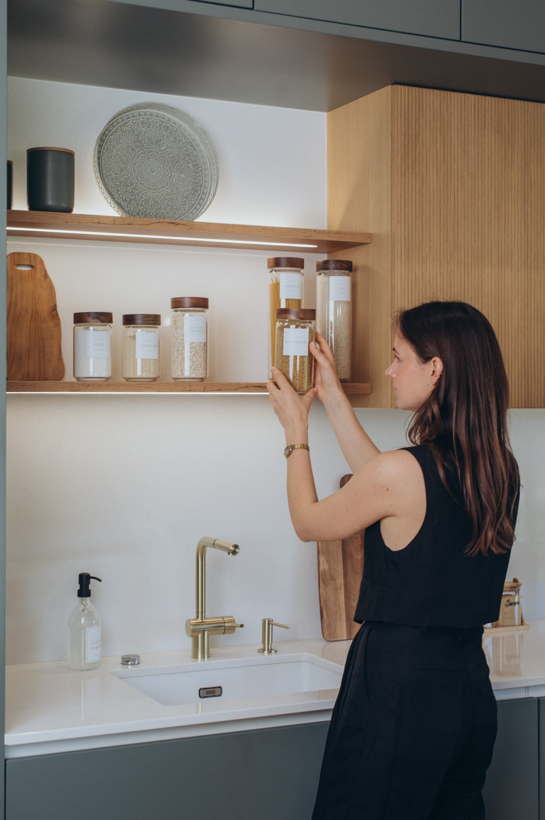 Bocaux en verre et Acacia