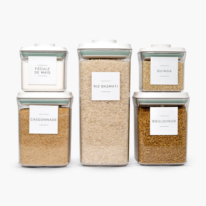 pack 5 boites alimentaires Pushtop