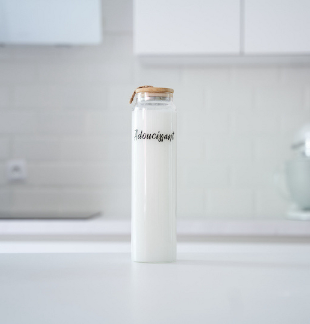 bouteille lessive en verre