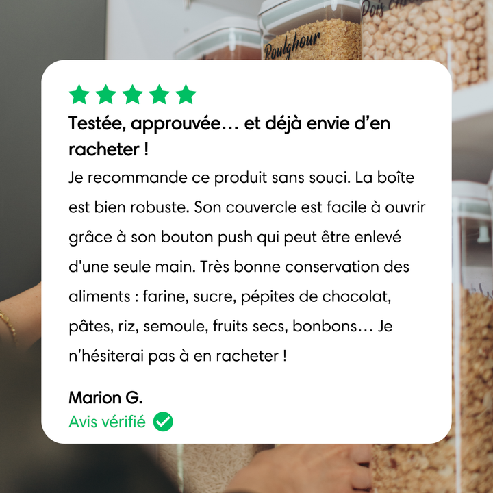 Avis client boite alimentaire Pushtop