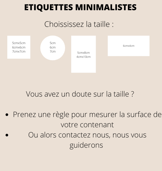 30 étiquettes bocaux minimalistes