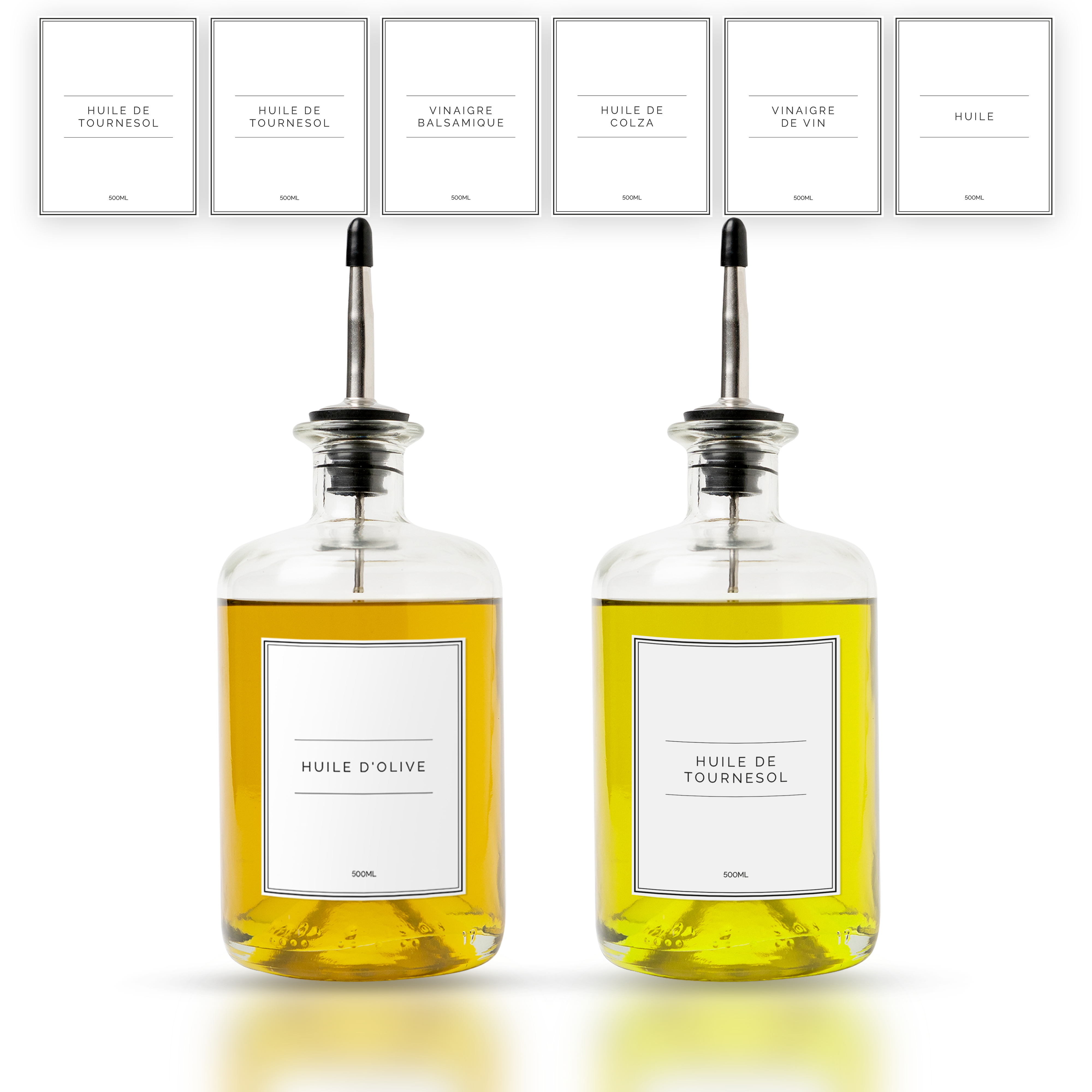 Duo d'huiliers ronds 500ml