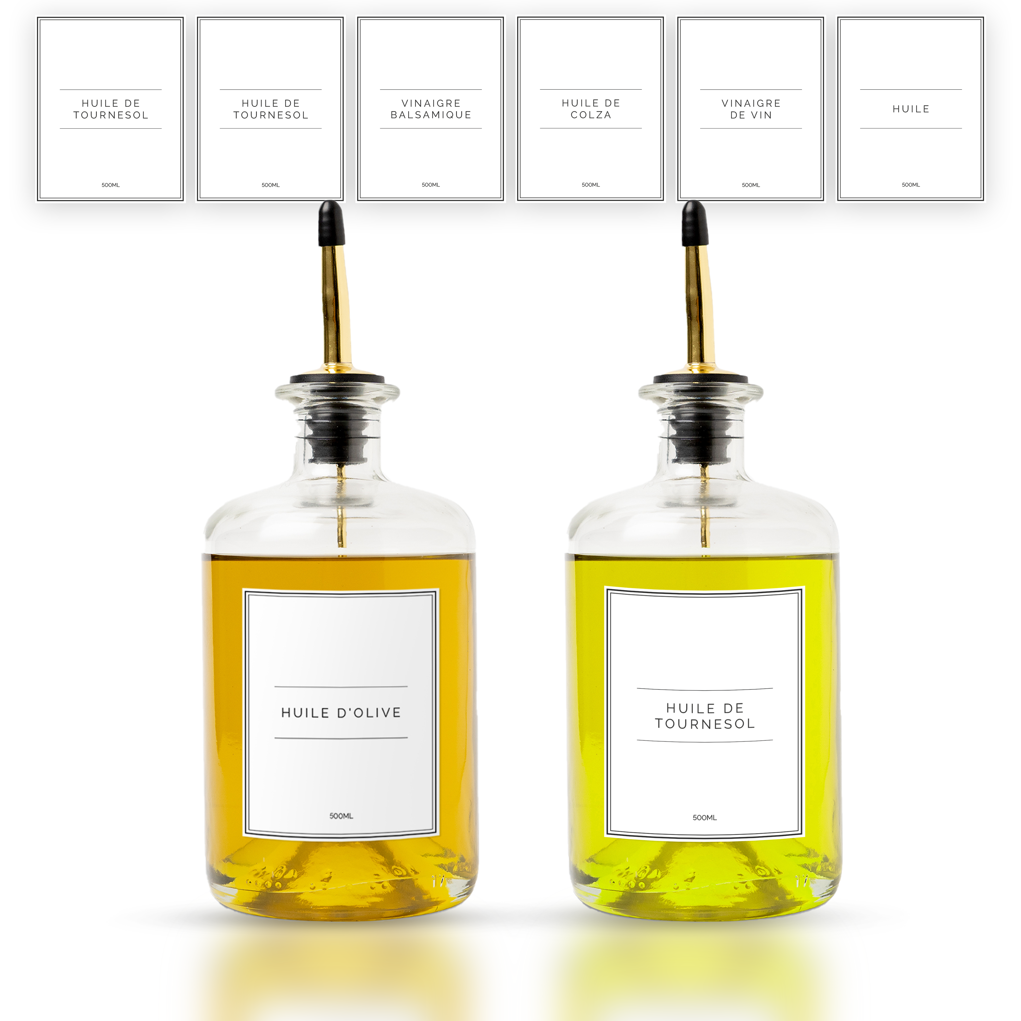 Duo d'huiliers ronds 500ml