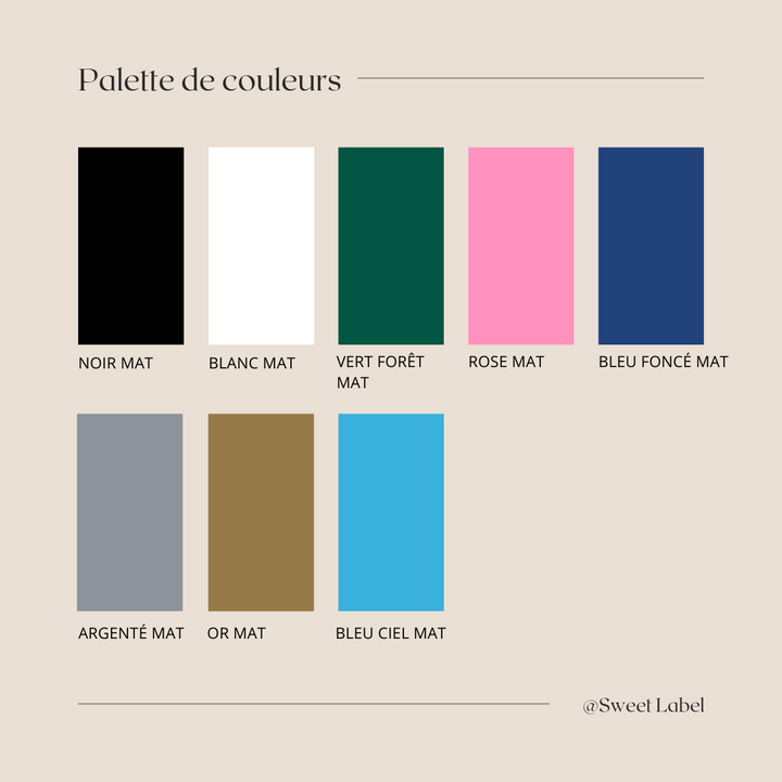 palette de couleur